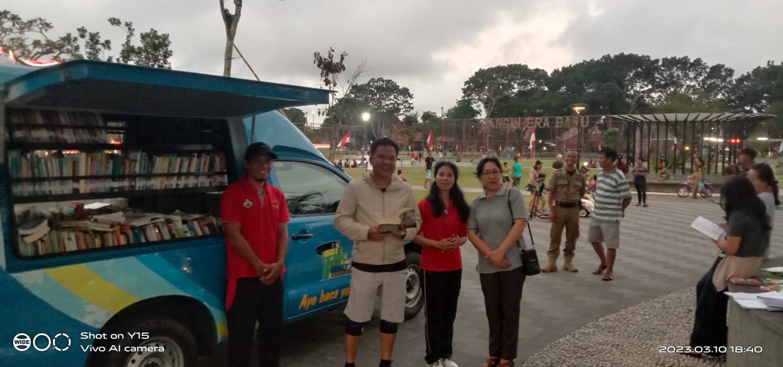 Pojok Baca di Alun-Alun Kota Bangli